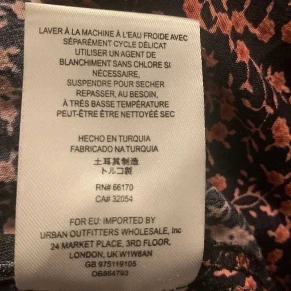 Free People Clara Dress Floral Wrap Dress Mini Long Sleeve Boho Size XS - Picture 9 of 9